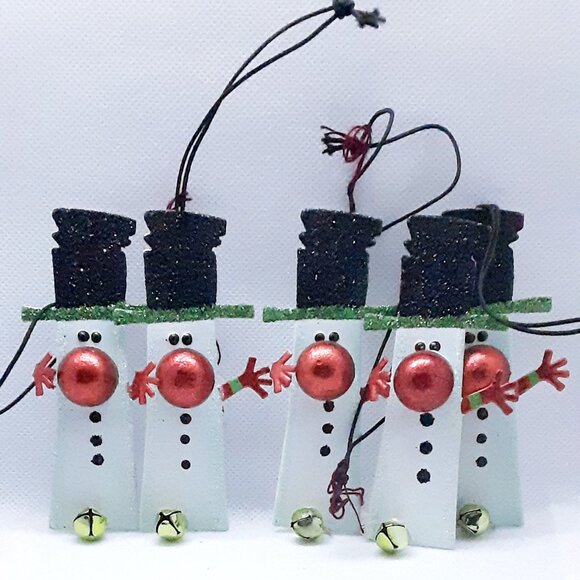 New Snowman Christmas Tree Ornaments  Tree J Flat & Happy Series by Dino - Picture 1 of 8